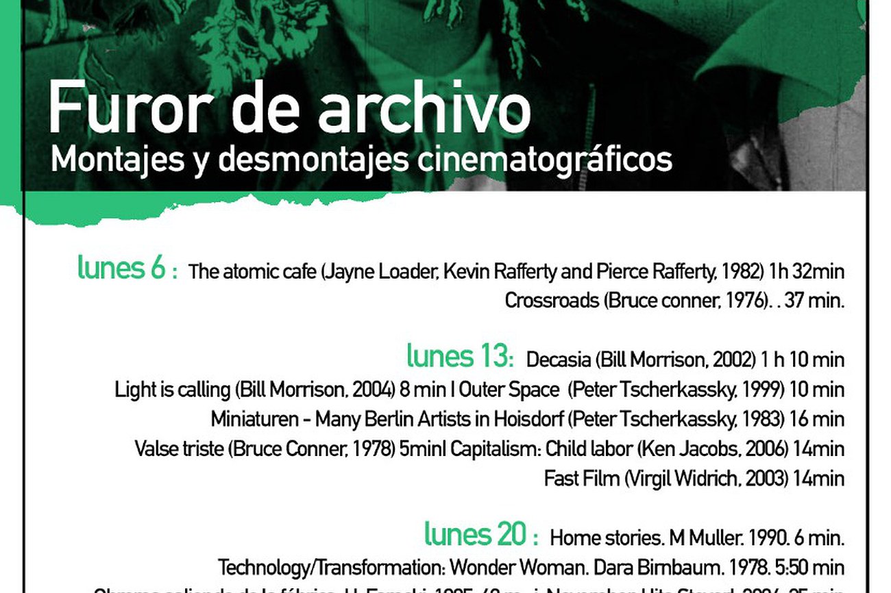Cine Club (3). Furor de archivo, programación Agosto